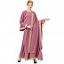 Lehenga abaya with matching Hijab- Puce Pink Lehenga abaya with matching Hijab- Puce Pink